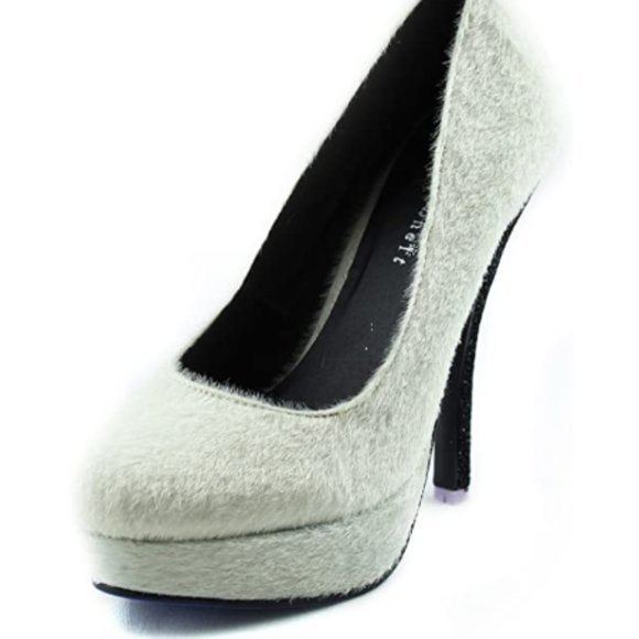 Man made pony * platform Stiletto High Heels fashi - Picture 2 of 3